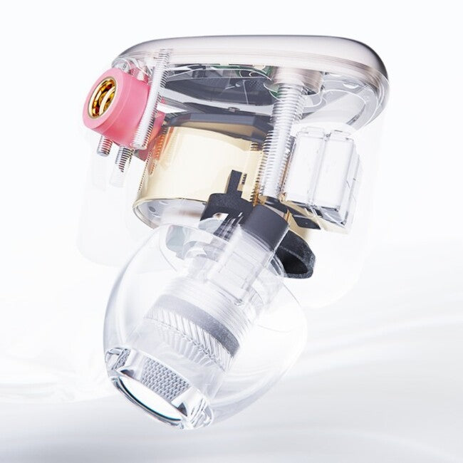 FiiO FH19 Hybrid In-Ear Monitor - IEM -2 Dynamic 6 BA – 8 Drivers, Semi-Open Earphone, Titanium midframe Aluminum shell
אוזניות מוניטור אינאיר מקצועיות חוטיות, היברידיות FiiO FH19 – 2 דרייברים דינמיים ושישה דרייברי BA במבנה פתוח חלקית