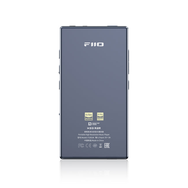 FiiO M33 R2R DAP מבט חזית אחורית צבע שחור