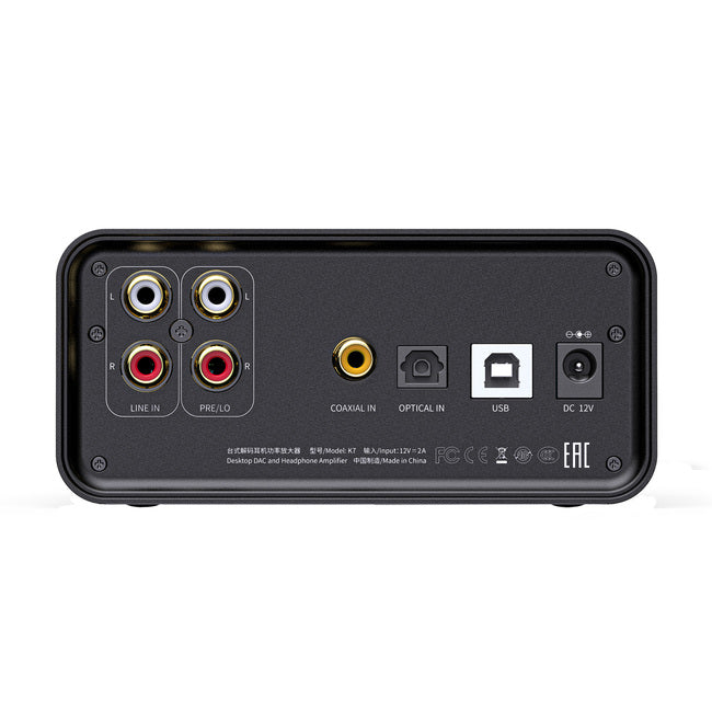 FiiO K7 - Audiophile High Power, Balanced - Desktop Headphone AMP/DAC  מגבר שולחני לאוזניות כולל ממיר דיגיטלי (דאק) עם חיבור באלנס דגם קיי7 תוצרת פיו