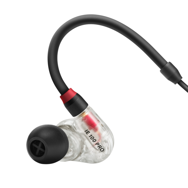 Sennheiser Professional IE 100 PRO Dynamic In-Ear Monitoring Headphones, Clearאוזניות אינאיר חוטיות בתוך האוזן מבית סנהייזר