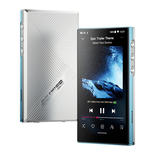 FiiO JM21 – Hi-Res Lossless Portable Digital Audio Player – DAP, Blue Sky
נגן אודיו דיגיטלי נייד מבית פיו, FiiO JM21 , כולל מגבר אוזניות וממיר דיגיטל לאנלוג, צבע כסף/תכלת