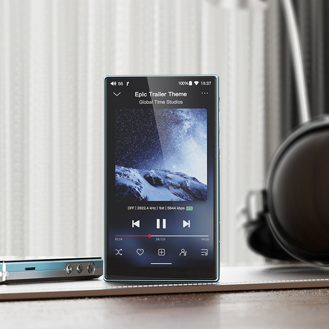 FiiO JM21 – Hi-Res Lossless Portable Digital Audio Player – DAP, Blue Sky
נגן אודיו דיגיטלי נייד מבית פיו, FiiO JM21 , כולל מגבר אוזניות וממיר דיגיטל לאנלוג, צבע כסף/תכלת