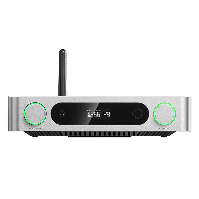 FiiO K13 R2R - Desktop 24-bit R2R DAC and Headphone Amplifier combo, features a fully differential resistor array layout, Bluetooth 5.4 with LDAC, up to 2400 mW power output at 32 ohms, and a 10-band parametric