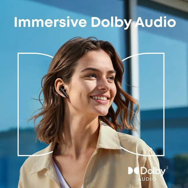 Anker Soundcore Liberty 5 ANC - Noise-Cancelling Earbuds, True-Wireless Headphones TWS, with Dolby Audio, Black
אוזניות אלחוטיות אנקר סאונדקור ליברטי 5, אוזניה אלחוטית בתוך האוזן, אוזניות מבטלות רעש, עם דולבי אודיו, צבע שחור. יבואן רשמי!