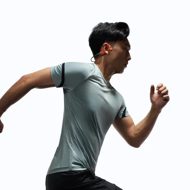 Shokz OpenSwim Pro, Bone Conduction Open-Ear, Bluetooth+MP3, Swimming&Sport Headphones, Red
אוזניות שחייה ואוזניות ספורט בשיטת הולכת עצם, אוזניות בלוטוס+MP3 מבית שוקז , צבע אדום