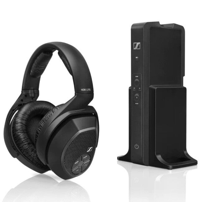 Sennheiser RS175 - Digital  TV Wireless Headphone System מערכת אוזניות אלחוטיות לטלויזיה הכוללת  יחידת משדר מבית סנהייזר דגם RS175