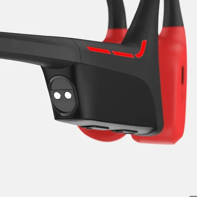 SUUNTO WING - Premium bone conduction headphones with LED lights & power bank, Lava Red
אוזניות ספורט סנטו ווינג, אוזניות הולכת עצם יוקרתיות עם נוריות לד וסוללת טעינה ניידת