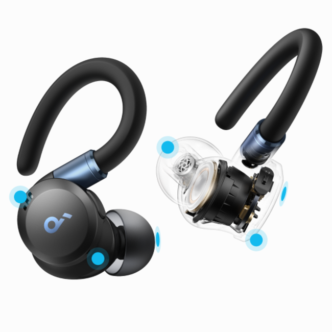 Anker Soundcore Sport X20, Comfortable In-Ear Sport Earbuds with Hook
אוזניות אנקר, אוזניות ספורט בתוך האוזן, אוזניות מבטלות רעש עם וו אחיזה מתכוונן מסביב לאוזן