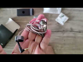 FiiO JD7 IEM - InEar Monitor, Semi-Open Dynamic Headphone, Silver אוזניות מוניטור חוטיות בתוך האוזן, דינמיות, פתוחות חלקית - מבית פיו, דגם: ג'יי.די7 צבע כסף