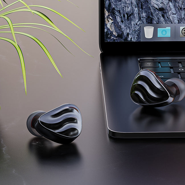 FIIO FH3 InEar Monitor IEM Headphones,Black אוזניות מוניטור בתוך האוזן עם רמקולי בריליום, צבע שחור