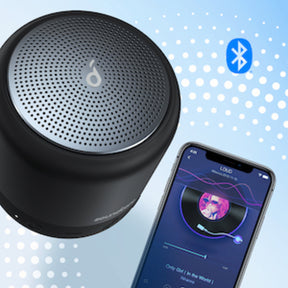 Anker Soundcore Mini 3 Pro, Portable Pocket Party Bluetooth Speaker, Black רמקול נייד, בלוטות 5.0, גודל כיס, מוגן מים, צבע שחור