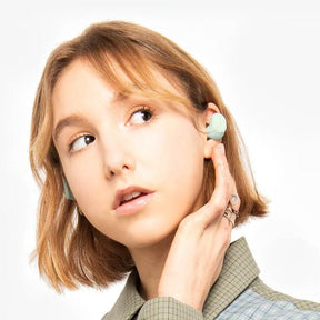 Skullcandy Sesh Evo True Wireless In-Ear Earbud, Bleached Blue אוזניות סקאלקנדי אלחוטיות בתוך האוזן, מוגנות מים, צבע תכלת