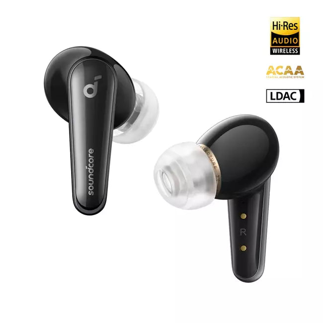 Anker Soundcore Liberty 4 InEar Headphones, True Wireless Earbuds TWS, Black אוזניות אלחוטיות בתוך האוזן, אנקר סאונדקור ליברטי 4  בלוטוס 5.3 אוזניה עם ביטול רעשים וקודק אלדק, צבע שחור