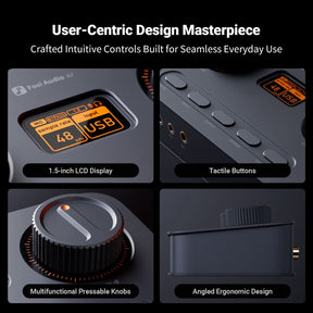 Fosi Audio K7 Audiophile Gaming Desktop Headphone Amplifier & DAC AMP/DAC + Pre-Amp + BT
מגבר אוזניות שולחני, כולל דקודר, קולט בלוטוס וקדם מגבר - דגם K7 מביתAudio  Fosi 
