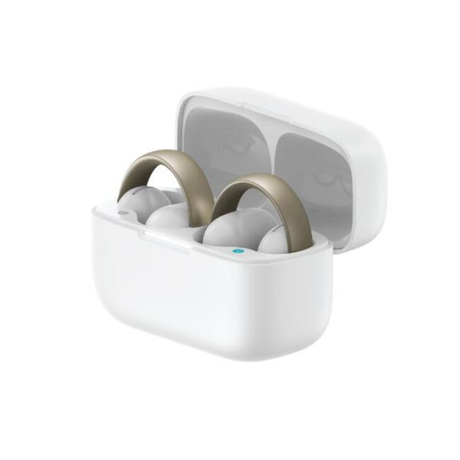 Anker Soundcore AeroClip Open-Ear Clip-On, Wireless Earbuds, with Adaptive Comfort, White
אוזניות אלחוטיות אנקר סאונדקור, אוזניות ארו-קליפ פתוחות, קליפ מתלבש בנוחות על אפרכסת האוזן, צבע לבן. יבואן רשמי! 
