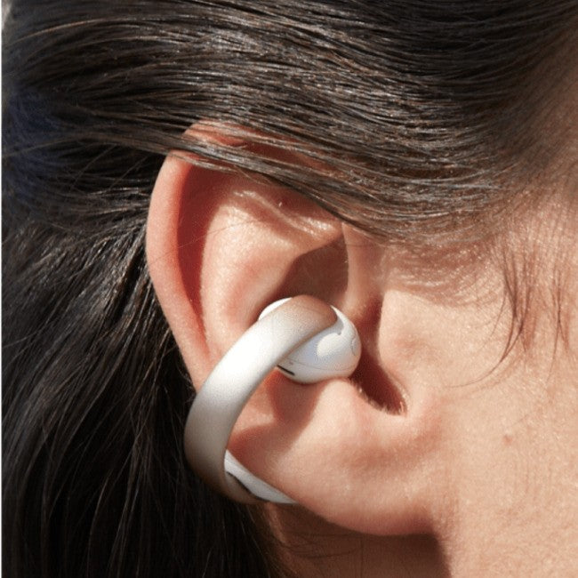 Anker Soundcore AeroClip Open-Ear Clip-On, Wireless Earbuds, with Adaptive Comfort, White
אוזניות אלחוטיות אנקר סאונדקור, אוזניות ארו-קליפ פתוחות, קליפ מתלבש בנוחות על אפרכסת האוזן, צבע לבן. יבואן רשמי! 
