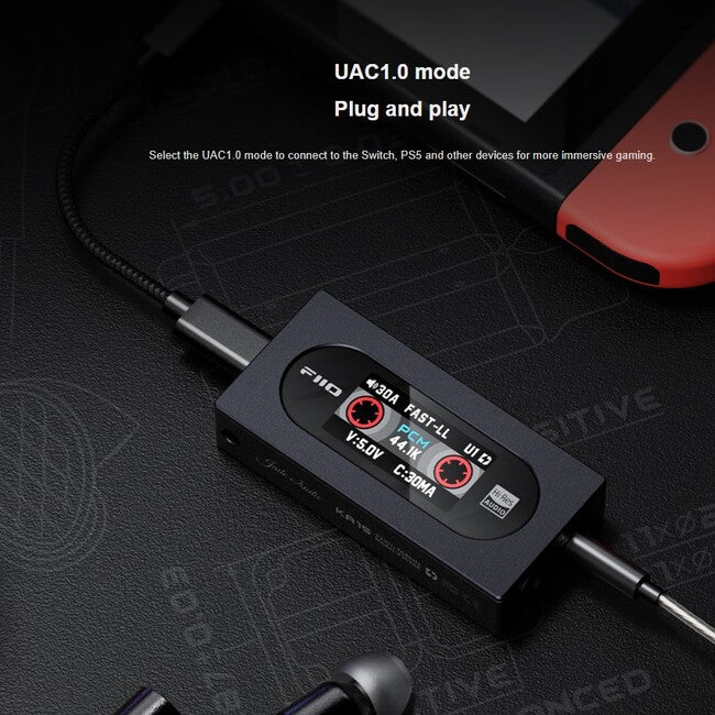 FiiO KA15 – Portable USB Dongle, DAC and Headphone Amplifier, Black
מגבר אוזניות בעיצוב רטרו, דונגל נייד, כולל ממיר דיגיטל לאנלוג (דאק) – קיי.איי.15 מבית פיו, צבע שחור
