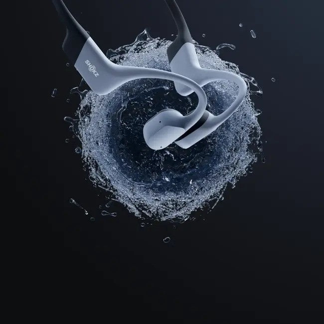 Shokz OpenSwim Pro, Bone Conduction Open-Ear, Bluetooth+MP3, Swimming&Sport Headphones, Grey אוזניות שחייה ואוזניות ספורט בשיטת הולכת עצם, אוזניות בלוטוס+MP3 מבית שוקז , צבע אפור