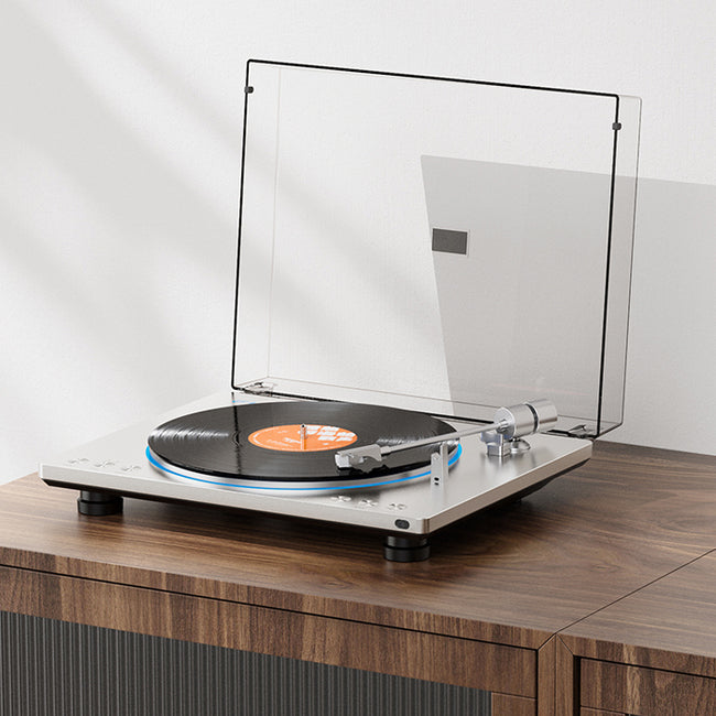 FiiO TT13 – Fully Automatic Vinyl Turntable with Bluetooth, Built-in Phono Pre-Amp and Remote Control
פטיפון אוטומטי לחלוטין כולל בלוטוס, קדם מגבר מובנה ושלט רחוק  FiiO TT13
