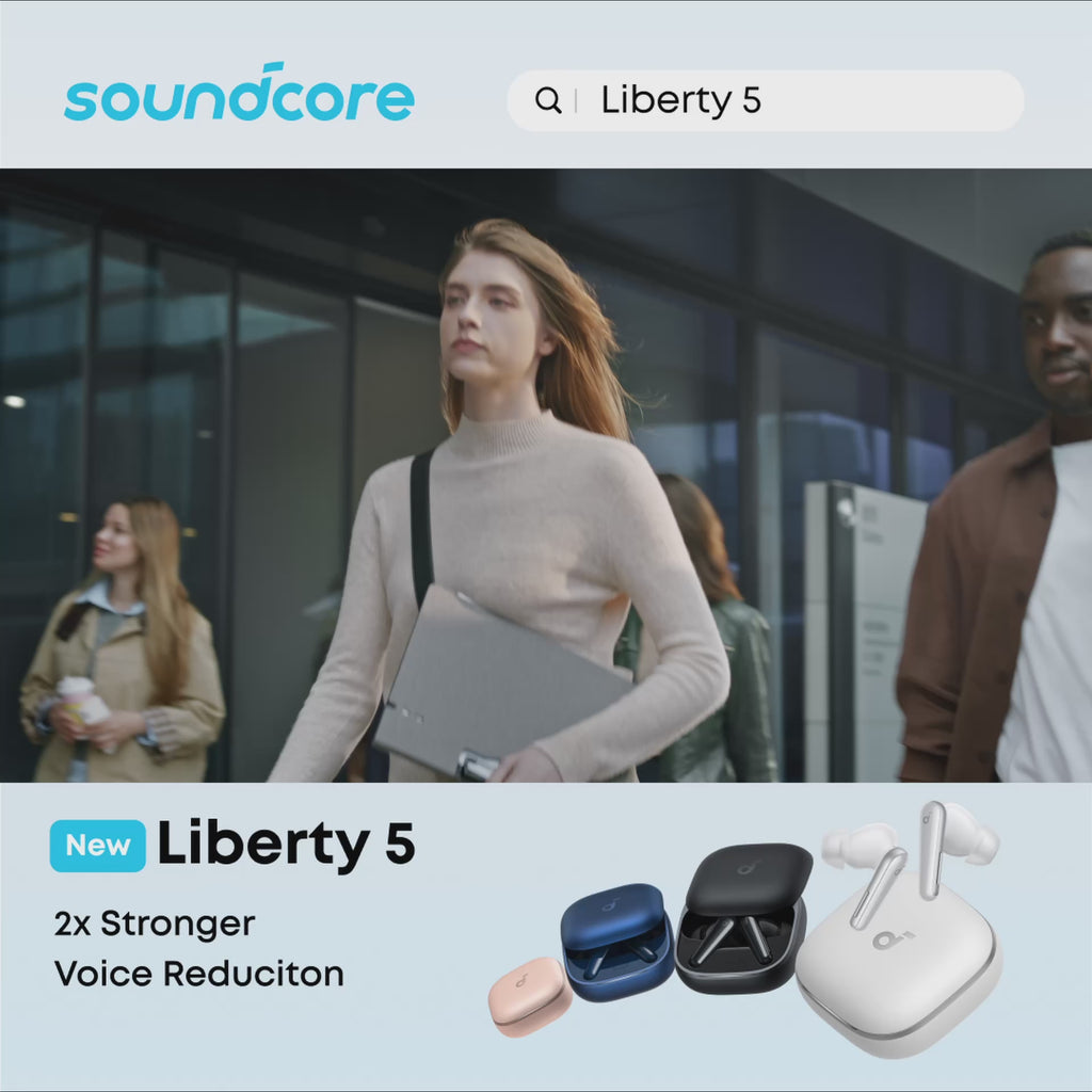 Anker Soundcore Liberty 5 ANC - Noise-Cancelling Earbuds, True-Wireless Headphones TWS, with Dolby Audio, Black
אוזניות אלחוטיות אנקר סאונדקור ליברטי 5, אוזניה אלחוטית בתוך האוזן, אוזניות מבטלות רעש, עם דולבי אודיו, צבע שחור. יבואן רשמי!
