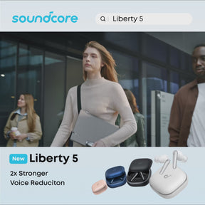 Anker Soundcore Liberty 5 ANC - Noise-Cancelling Earbuds, True-Wireless Headphones TWS, with Dolby Audio, Black
אוזניות אלחוטיות אנקר סאונדקור ליברטי 5, אוזניה אלחוטית בתוך האוזן, אוזניות מבטלות רעש, עם דולבי אודיו, צבע שחור. יבואן רשמי!

