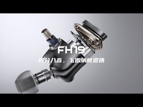 FiiO FH19 Hybrid In-Ear Monitor - IEM -2 Dynamic 6 BA – 8 Drivers, Semi-Open Earphone, Titanium midframe Aluminum shell
אוזניות מוניטור אינאיר מקצועיות חוטיות, היברידיות FiiO FH19 – 2 דרייברים דינמיים ושישה דרייברי BA במבנה פתוח חלקית

