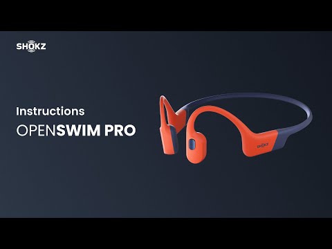 Shokz OpenSwim Pro, Bone Conduction Open-Ear, Bluetooth+MP3, Swimming&Sport Headphones, Grey אוזניות שחייה ואוזניות ספורט בשיטת הולכת עצם, אוזניות בלוטוס+MP3 מבית שוקז , צבע אפור