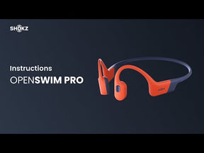 Shokz OpenSwim Pro, Bone Conduction Open-Ear, Bluetooth+MP3, Swimming&Sport Headphones, Grey אוזניות שחייה ואוזניות ספורט בשיטת הולכת עצם, אוזניות בלוטוס+MP3 מבית שוקז , צבע אפור