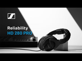 Sennheiser HD280 Pro, Professional, Over-Ear, Closed Back, Dynamic Headphones
אוזניות סנהייזר מקצועיות HD280Pro, אוזניות חוטיות, דינמיות, עוטפות אוזן גב סגור
