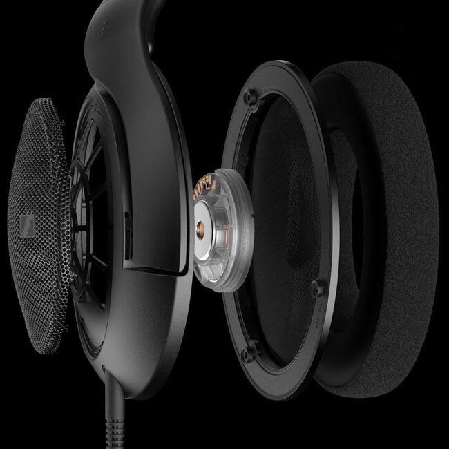 Sennheiser HD 560S - Dynamic Open Back, Over Ear Headphone, Black אוזניות סנהייזר קשת מעל האוזן, רמקול דינמי, גב פתוח, צבע שחור